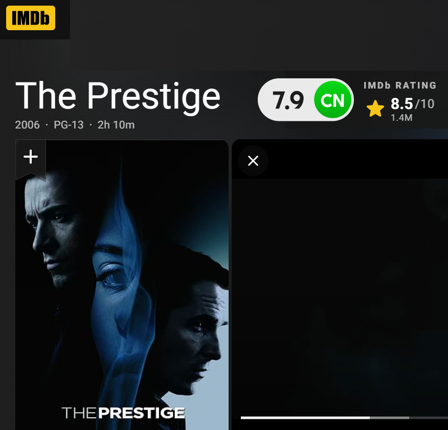 Filmbudd Lite shows rating